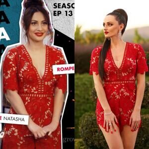 ASTR the Label NEW Short Sleeve V-Neck Lace Romper XS Romantic Spring Summer